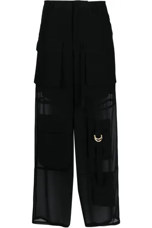Pinko Pantalone cargo semitrasparente