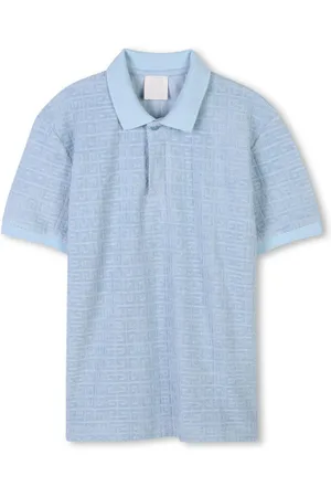 Givenchy Polo celeste logo monogram all-over
