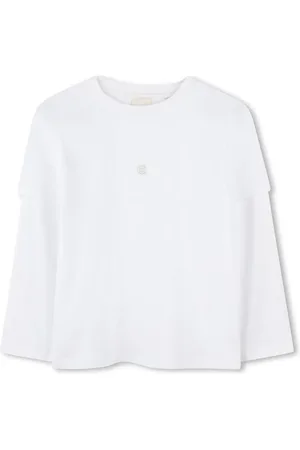Givenchy T-shirt su manica lunghe bianca