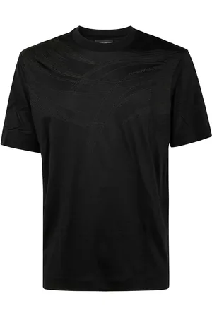 Emporio Armani T-shirt nera con ricami