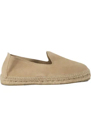 MANEBI Suede Espadrilles Hamptons washed beige