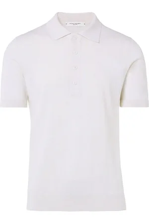 Paolo Pecora Polo in maglia ecru extrafine
