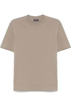 Emporio Armani T-shirt marrone chiaro texturizzata