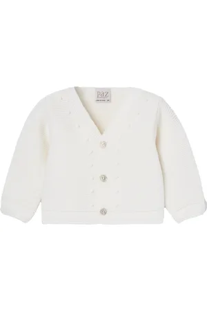 PAZ RODRIGUEZ Cardigan Paz con pallini neonato lana