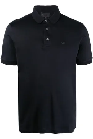 Emporio Armani Polo blu mini logo petto