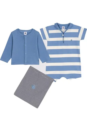 Petit Bateau Completo cardigan e tutina neonato (2pz)