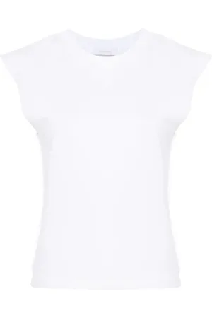 Paco rabanne T-shirt bianca dettaglio catena