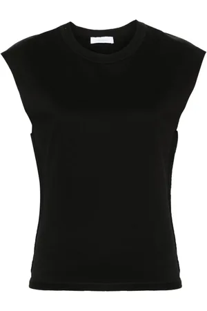 Paco rabanne T-shirt nera dettaglio catena