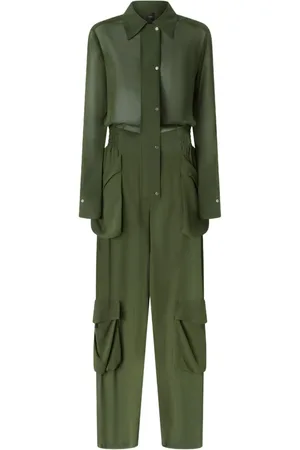 Pinko Tuta Talento jumpsuit in georgette con tasche cargo