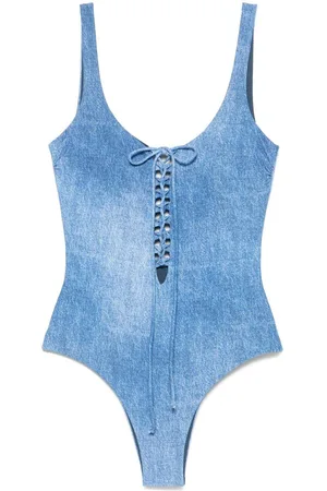 FISICO Costume interno effetto denim con laccetti