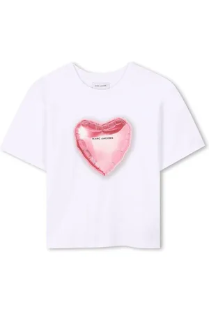 Marc Jacobs T-shirt bianca stampa cuore
