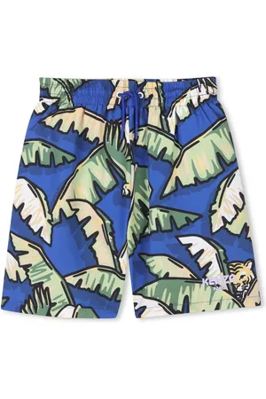 Kenzo Costume blu palme all-over