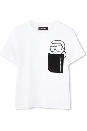 Karl Lagerfeld T-shirt bianca Karl petto