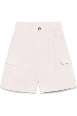 Etro Bemuda beige ricamo pegaso