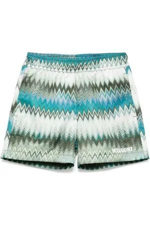Missoni Costume fantasia chevron multicolor turchese