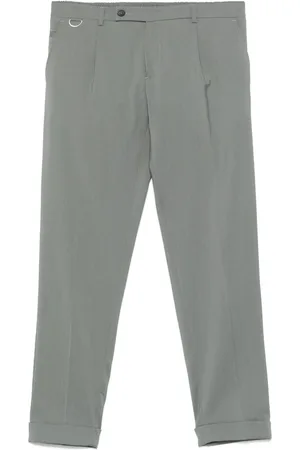 LOW BRAND Pantalone riviera chino d-ring grigio