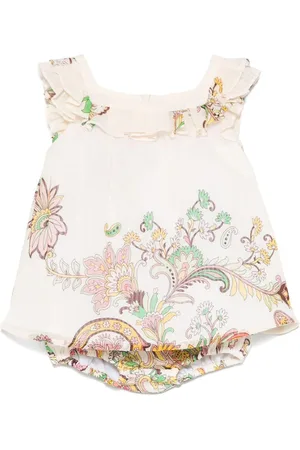 Etro Completo avorio stampa paisley neonata (2pz)