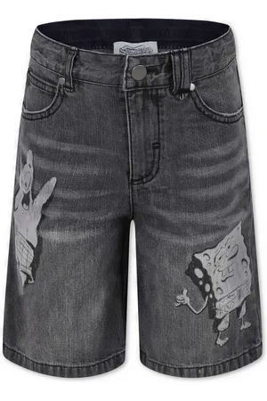 Stella McCartney Bermuda denim grigio spongebob