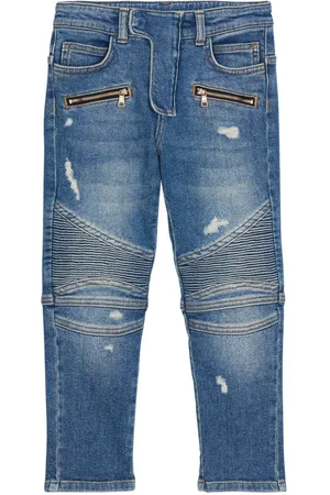 Balmain Jeans lavaggio medio con dettagli ginocchio