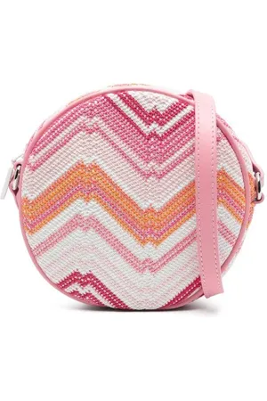 Missoni Borsa rotonda multicolor fantasia chevron