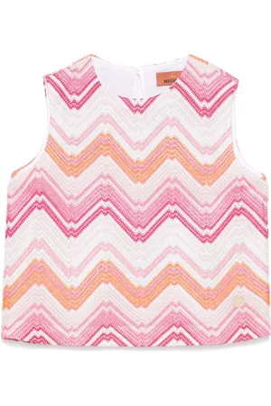 Missoni Top multicolor con fantasia chevron
