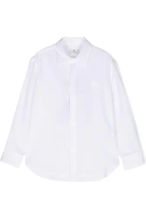Etro Camicia bianca ricamo Pegaso