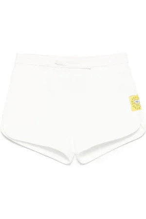 Stella McCartney Short bianco patch spongebob