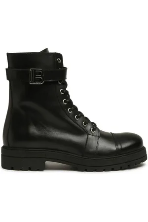 Balmain Stivale placca logo caviglia