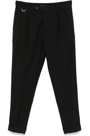 LOW BRAND Pantalone riviera chino d-ring nero
