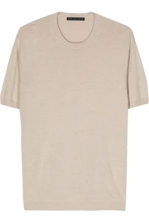 LOW BRAND T-shirt in maglia seta/lino
