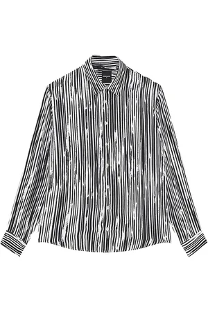 Patrizia Pepe Camicia nera fantasia a righe