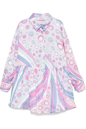 Emilio Pucci Abito rosa fantasia multicolor
