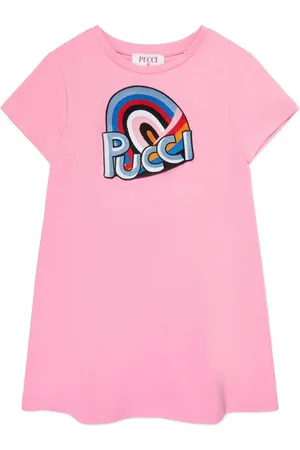 Emilio Pucci Abito rosa ricamo Pucci