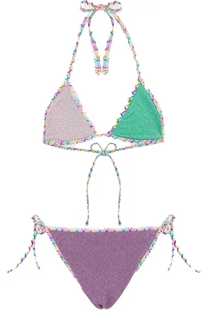 F**K Costume triangolo bicolor in lurex (2pz)