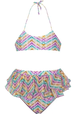 F**K Costume neonata fantasia stampata chevron multicolor