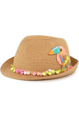 Billieblush Cappello in rafia con tucano
