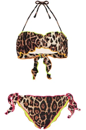 F**K Costume fascia con fantasia leopardata (2pz)