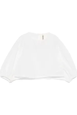 Simonetta Blusa avorio corp mini logo ricamo