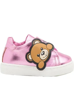 Moschino Sneakers neonata fucsia laminato