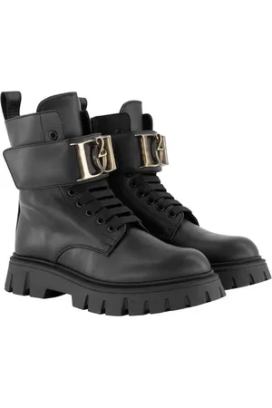 Dsquared2 Stivaletto carrarmato con fibbia logata
