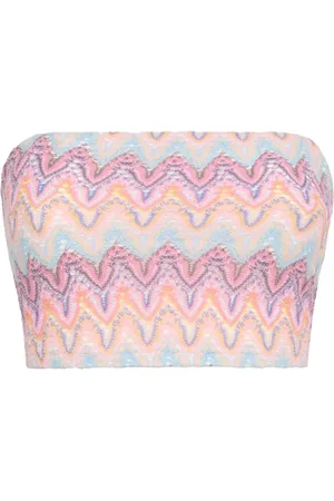 MC2 SAINT BARTH Top jaclyn fantasia chevron multicolor