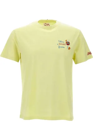 MC2 SAINT BARTH T-shirt gialla "calma e sangria fredda"