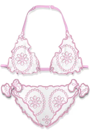 MC2 SAINT BARTH Costume cris in pizzo san gallo (2pz)
