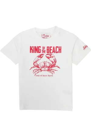 MC2 SAINT BARTH T-shirt bianca "King of beach"