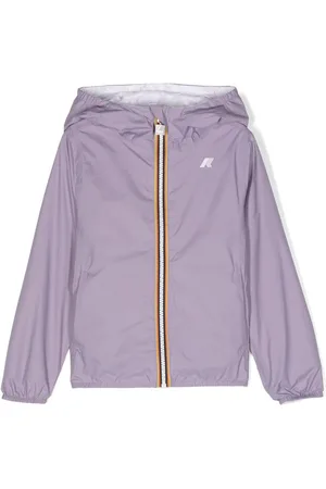K-Way Giubbino lily viola double bianco