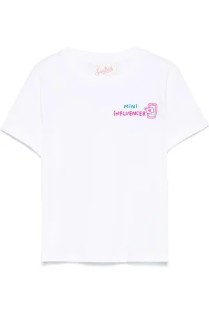 MC2 SAINT BARTH T-shirt elly bianca "mini influencer" ricamo