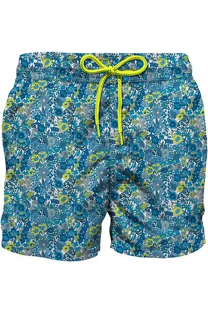 MC2 SAINT BARTH Costume jean lighting celeste con fantasia floreale