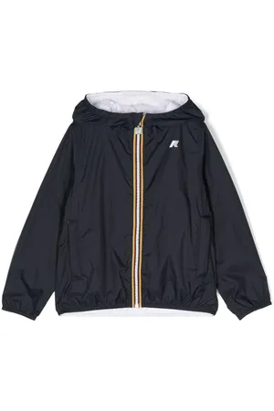 K-Way Giubbino jake blu double bianco
