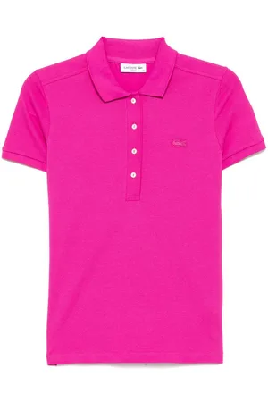 Lacoste Polo fucsia logo tono su tono
