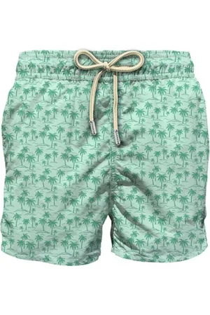 MC2 SAINT BARTH Costume comfort light verde fantasia palme